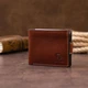 Чоловіче шкіряне портмоне Amico GRANDE PELLE 11322 Коньячне - зображення 4