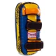 Макивара прямая кожаная тай-пэд Twins Special Heroe 6646 размер 18x38x8см Blue-Yellow - изображение 2