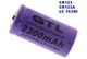 Аккумулятор CR123A, CR123, LR123A, 16340 GTL 2300 mAh (цена за 1 штуку) - изображение 1
