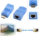 Удлинитель (адаптер) HDMI сигнала по витой паре (RJ45) до 30 м Blue (95511) - изображение 1