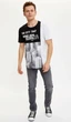 Футболка Defacto The city that knows how Brooklyn XL Чорно-біла (DeF T-shirt -7024-3) - зображення 2