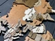 Дерев'яна карта світу 3D Primax-art 150 х 90 см з написами країн, в 4-х кольорах дерева, англійською - зображення 5
