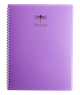 Тетрадь для записей Buromax Favourite Pastel А4 80 листов в клетку пластиковая обложка сиреневая (BM.24452154-26) - изображение 1
