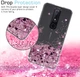 Чехол накладка + защитная пленка LeYi Case Glitter Liquid Quicksand Flow Luxury для Nokia 6.1 Plus / Nokia X6 Rose Gold - изображение 4