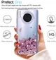 Чехол накладка + защитная пленка LeYi Case Glitter Liquid Quicksand Flow Luxury для Huawei Mate 30 Pro Rose Gold - изображение 3