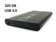 Зовнішній HDD 2.5" Usb 3.0 320GB TRY TB-S254U3 металевий корпус, чорний - зображення 1