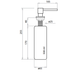 Дозатор для рідкого мила Aquasanita DQ-501, Copper - зображення 3