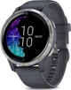 Смарт-часы Garmin Venu Blue Granite with Silver (010-02173-03); 1.2" (390x390) TFT сенсорный / Bluetooth / Wi-Fi, GPS, GLONASS / до 5 дней / 5 ATM / 43.2 х 43.2 х 12.4 мм, 46.3 г / черно-серебристый - изображение 1