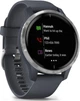 Смарт-часы Garmin Venu Blue Granite with Silver (010-02173-03); 1.2" (390x390) TFT сенсорный / Bluetooth / Wi-Fi, GPS, GLONASS / до 5 дней / 5 ATM / 43.2 х 43.2 х 12.4 мм, 46.3 г / черно-серебристый - изображение 2