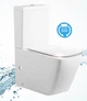 Унитаз-компакт DUSEL CUBIS DTPT10201030R с бачком и сиденьем Soft Close дюропласт - изображение 2