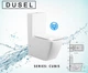 Унитаз-компакт DUSEL CUBIS DTPT10201030R с бачком и сиденьем Soft Close дюропласт - изображение 3