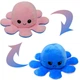 М'яка іграшка Восьминіг-перевертень двосторонній Reversible Octopus Plushie ROP1A рожевий-синій - зображення 1
