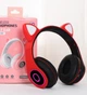 Беспроводные Bluetooth наушники CXT-B39 Cat Ear с ушками и LED подсветкой Красный - изображение 3