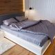 Простынь сатин 160х250 серая NaviHome (1SS-DG-R) - изображение 2