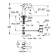 Cмеситель для раковины однорукояточный GROHE Essence M-Size хром латунь с донным клапаном 23462001 - изображение 2