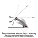 Подставка для ноутбука Promate DeskMate-4 Grey (deskmate-4.grey) - изображение 2