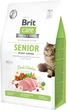 Сухой корм для пожилых кошек с избыточным весом Brit Care Cat GF Senior Weight Control с курицей 400 г (8595602540952) - изображение 1