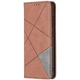 Чехол-книжка с кармашками UniCase Geometric Pattern для Samsung Galaxy A32 (А325) - Coffee - изображение 3