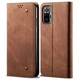 Чехол-книжка с кармашками UniCase Jeans Wallet для Xiaomi Redmi Note 10 Pro - Brown - изображение 1