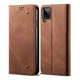 Чехол-книжка с кармашками UniCase Jeans Wallet для Samsung Galaxy A12 (A125) / A12 Nacho (A127) / M12 (M127) - Brown - изображение 7