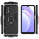Чехол Iron Ring для Xiaomi Redmi 9T противоударный бампер с подставкой Black - изображение 8