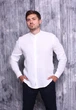 Рубашка ZIBSTUDIO лён стойка 5XL Белая (6157147) - изображение 3