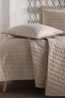 Покрывало стеганное хлопковое с наволочкой Aran Clasy 180x240 Pedra V5 Бежевый - изображение 4