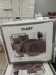 Покрывало стеганное хлопковое с наволочками Aran Clasy 240x260 Rabel V8 Кофейный - изображение 3