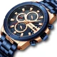 Часы наручные Curren 8337 Blue-Gold 1008-0169 - изображение 1