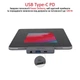 USB-C хаб 4-в-1 Promate PadHub-Pro USB-C PD / HDMI / USB 3.0 / AUX 3.5 мм Grey (padhub-pro.grey) - зображення 2