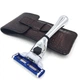 Станок для гоління Parker TRAVM3 MACH 3 Travel Razor With Leather Case - изображение 2