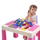 Багатофункціональний дитячий стіл і стільчик Bestbaby BS-8811 Pink складаний навчальний для малювання навчання - зображення 3