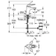 Cмеситель для раковины однорукояточный GROHE Eurostyle хром латунь с донным клапаном 33558003 - изображение 2