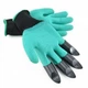 Садові рукавички з пластиковими наконечниками Garden Genie Gloves рукавички з кігтями Чорні з зеленим (663247) - зображення 7