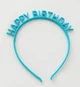 Аксесуар-обруч для волосся "Happy Birthday" 15х14 см голубий (202027) - зображення 3