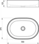 Раковина RAVAK Ceramic 550 O Slim XJX01155001 белая - изображение 3