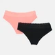 Набор трусиков слипы Manoukian Shorty-X2 -Femme 12890483-1 S Черный/Коралловый (3349610012575) - изображение 2