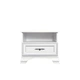 Тумба прикроватная Кентуки (KOM/1S) (BRW (Black Red White)) Белый альпийский 266805_1 - изображение 1