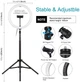 Кольцевая USB LED лампа Puluz PKT3061B 11.8" + штатив 1.65 м - изображение 2