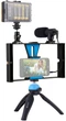 Комплект блогера Puluz PKT3023 4в1 (свет, крепление, держатель для телефона, микрофон) - изображение 1