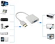 Адаптер STLab HDMI - VGA эмулятор монитора без дополнительных кабелей Белый (U-990 Pro BTC white) - изображение 4