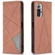 Чехол UniCase Geometric Pattern для Xiaomi Redmi Note 10 Pro - Coffee - изображение 1