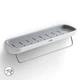 Набор аксессуаров для ванной комнаты MBM MY HOME MVM-MH-07 WHITE/GRAY белый/серый - изображение 2