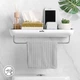 Набор аксессуаров для ванной комнаты MBM MY HOME MVM-MH-07 WHITE/GRAY белый/серый - изображение 4