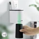 Набір аксесуарів для ванної кімнати MBM MY HOME MVM-MH-07 WHITE/BLACK білий/чорний - зображення 10