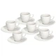 Кофейный сервиз Tognana Golf Bianco, 90 мл, 6 персон, фарфор, белый (GF085010000) - изображение 1