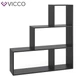Трикутний стелаж Vicco Asym, 4 комірки, чорний - зображення 6