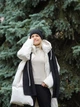 Комплект (шапка + шарф) женский SVTR 933 One Size Черный (0933000011) - изображение 6