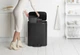 Відро для сміття Brabantia Bo Pedal Bin двосекційне 2х30 л Чорне матове (211508) - зображення 3