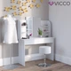Cтул для туалетного столика, хокер Vicco, белый - изображение 8